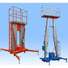 Double Mast Alloy Aluminum Hydraulic Work Platform